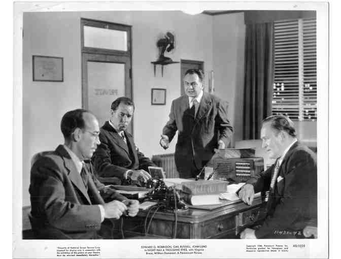 NIGHT HAS A THOUSAND EYES, 1948, movie stills, Edward G. Robinson