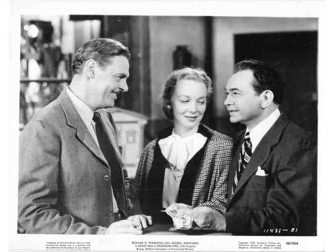 NIGHT HAS A THOUSAND EYES, 1948, movie stills, Edward G. Robinson