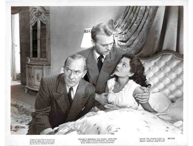 NIGHT HAS A THOUSAND EYES, 1948, movie stills, Edward G. Robinson