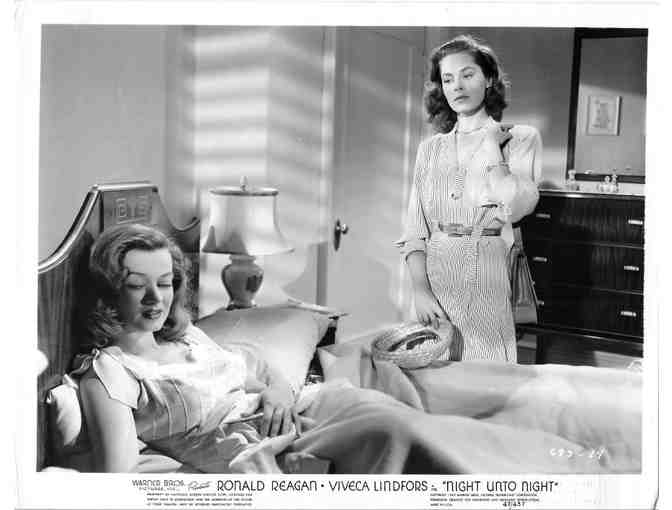 NIGHT UNTO NIGHT, 1949, movie stills, Ronald Reagan, Viveca Lindfors