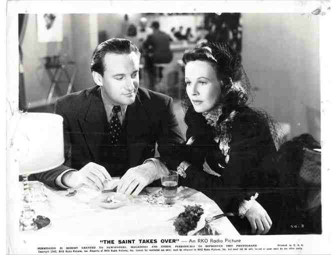 SAINT TAKES OVER, 1940, movie stills, George Sanders, Wendy Barrie