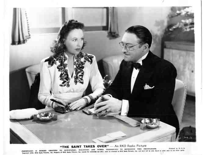 SAINT TAKES OVER, 1940, movie stills, George Sanders, Wendy Barrie