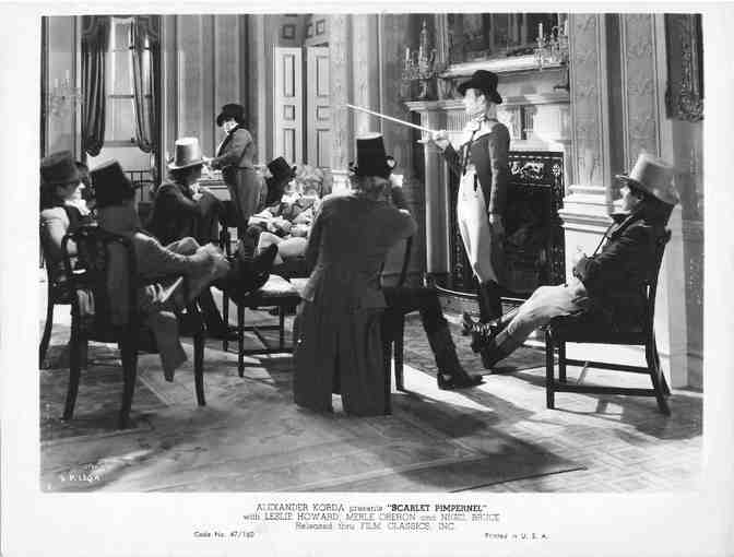 SCARLET PIMPERNEL, 1934, movie stills, Leslie Howard, Merle Overon