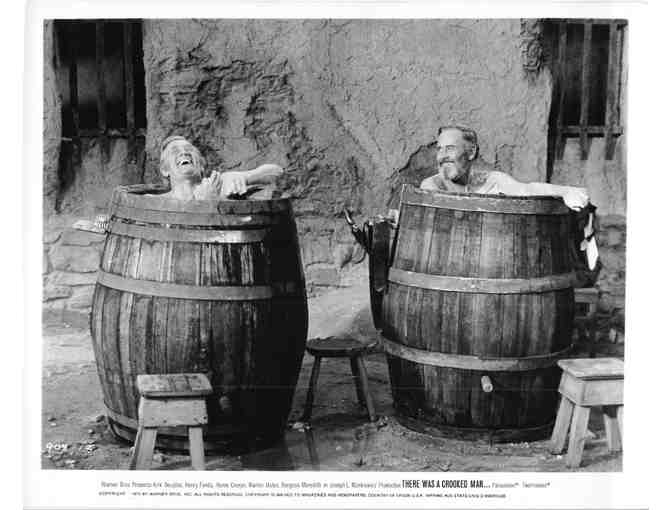 THERE WAS A CROOKED MAN, 1970, movie stills, Kirk Douglas