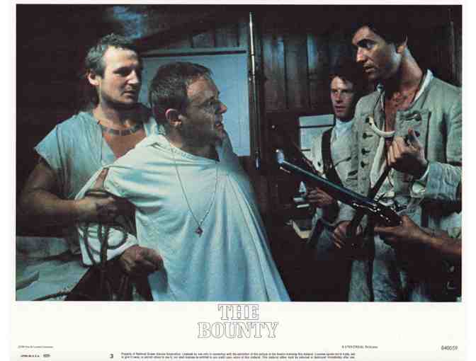 BOUNTY, 1984, lobby cards set, Mel Gibson, Anthony Hopkins