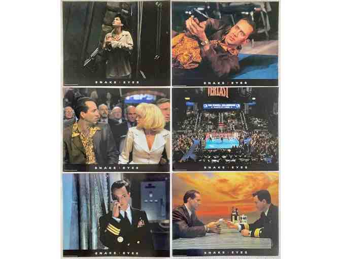 SNAKE EYES, 1998, lobby card set, Nicolas Cage, Gary Sinise