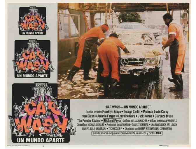 CAR WASH, 1976, lobby card set, Richard Pryor, George Carlin