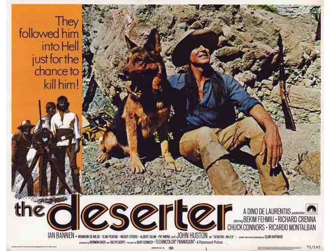 DESERTER, 1971, lobby card set, Chuck Connors, Ricardo Montalban
