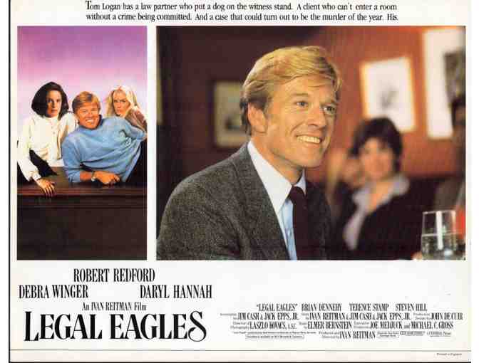 LEGAL EAGLES, 1986, lobby card set, Robert Redford, Daryl Hannah