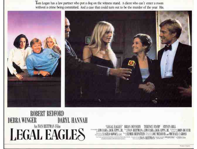 LEGAL EAGLES, 1986, lobby card set, Robert Redford, Daryl Hannah