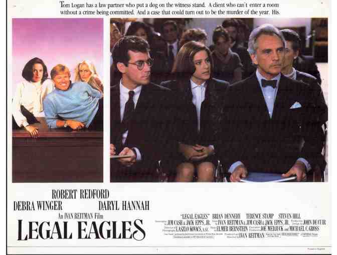 LEGAL EAGLES, 1986, lobby card set, Robert Redford, Daryl Hannah