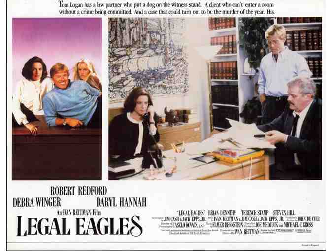 LEGAL EAGLES, 1986, lobby card set, Robert Redford, Daryl Hannah