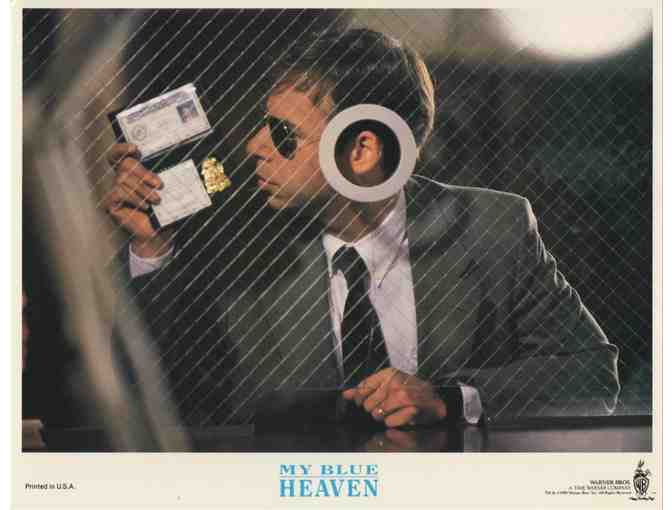 MY BLUE HEAVEN, 1990, lobby card set, Steve Martin, Rick Moranis, Joan Cusack, Bill Irwin.