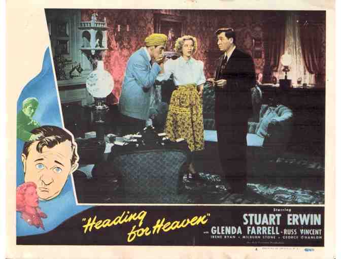 HEADING FOR HEAVEN, 1948, lobby cards, Stuart Erwin, Glenda Farrell