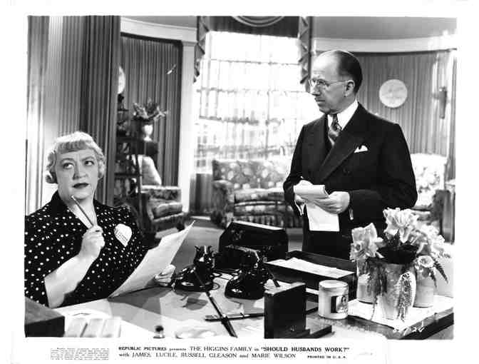SHOULD HUSBANDS WORK, 1939, Higgins family comedy