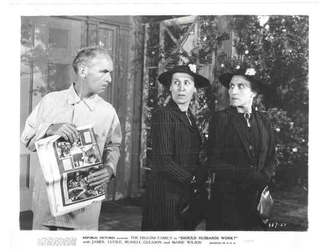 SHOULD HUSBANDS WORK, 1939, Higgins family comedy