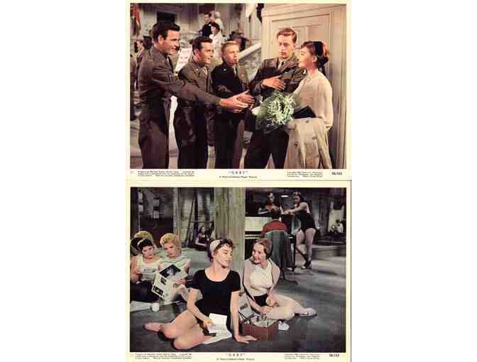 GABY, 1956, mini lobby cards, Leslie Caron, Cedric Hardwicke