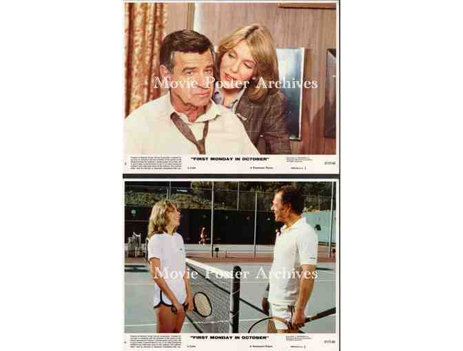 FIRST MONDAY IN OCTOBER, 1981, mini lobby card set, Matthau, Clayburgh