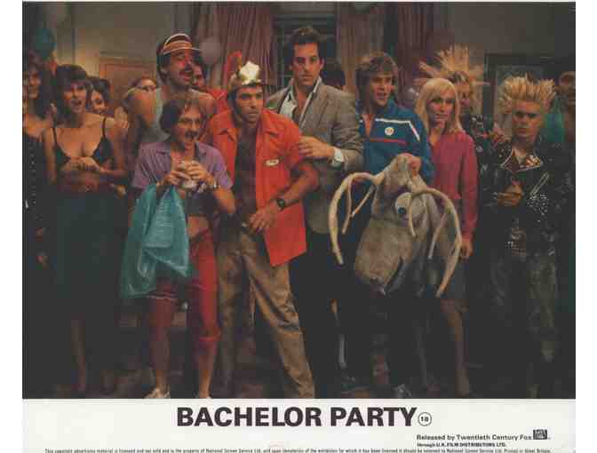 BACHELOR PARTY, 1984, Front of House cards, Tom Hanks