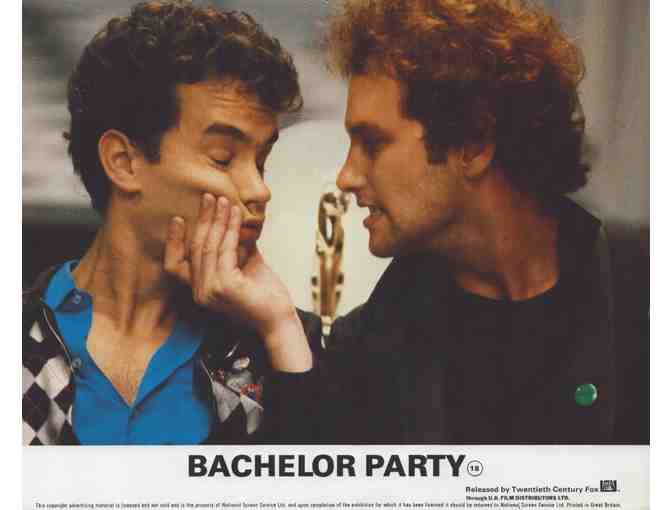 BACHELOR PARTY, 1984, Front of House cards, Tom Hanks