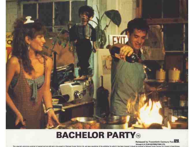 BACHELOR PARTY, 1984, Front of House cards, Tom Hanks