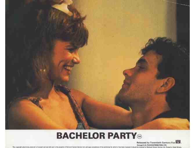 BACHELOR PARTY, 1984, Front of House cards, Tom Hanks