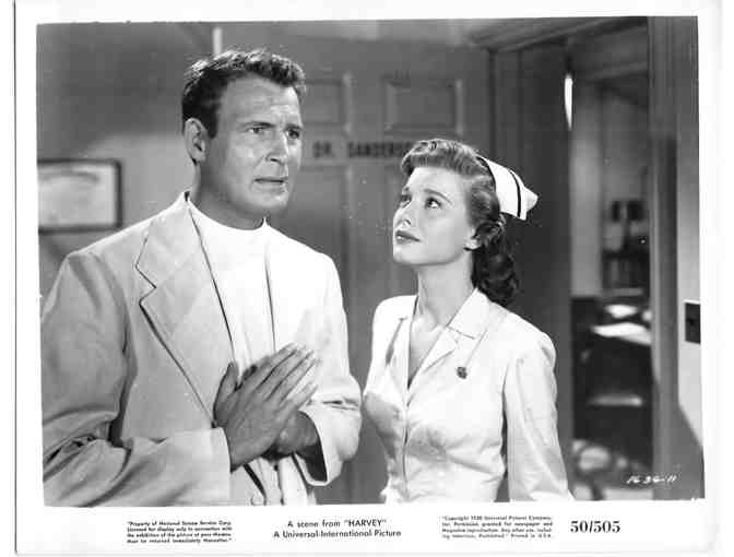 HARVEY, 1950, movie stills, Jimmy Stewart, Josephine Hull