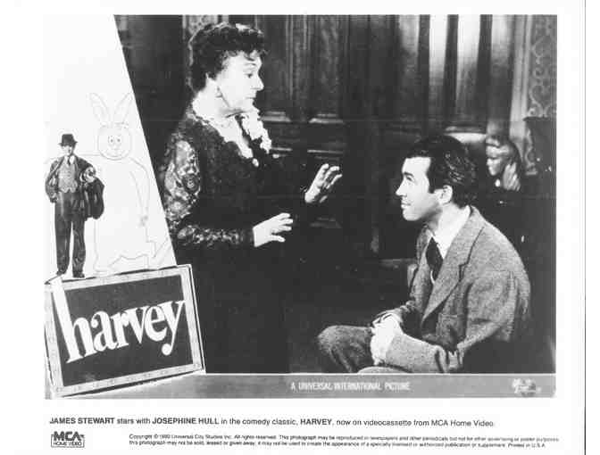 HARVEY, 1950, movie stills, Jimmy Stewart, Josephine Hull