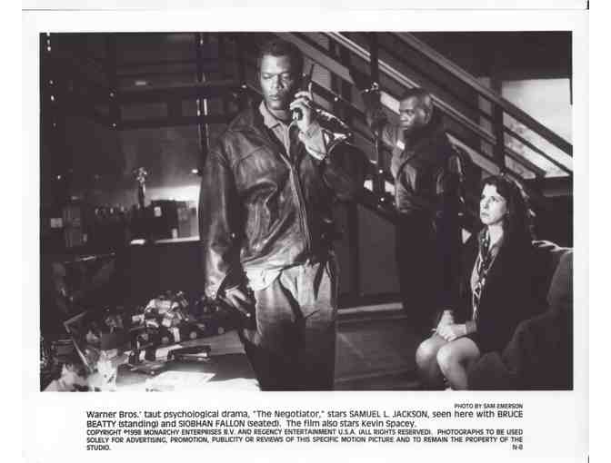 NEGOTIATOR, 1998, cards and stills, Samuel L. Jackson, Kevin Spacey