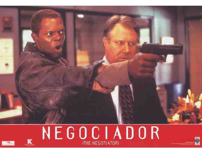 NEGOTIATOR, 1998, cards and stills, Samuel L. Jackson, Kevin Spacey