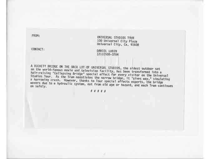 UNIVERSAL STUDIOS TOUR, collectibles, various scenes