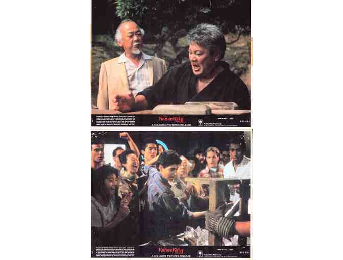 KARATE KID II, 1986, mini lobby cards, Pat Morita, Ralph Macchio