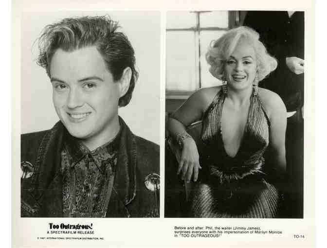 TOO OUTRAGEOUS, 1987, movie stills, Drag-to-Riches story