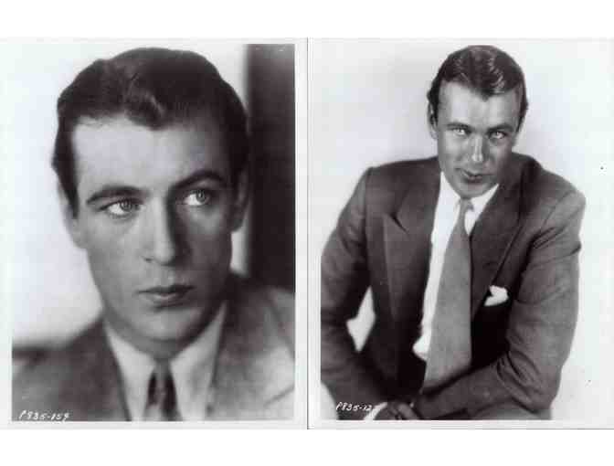GARY COOPER, group of classic celebrity portraits, stills or photos