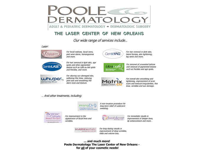 $500 Gift Certificate from Poole Dermatology