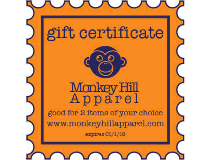 Monkey Hill Apparel gift certificate