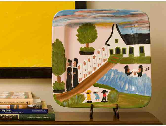 Clementine Hunter, Baptism on Cane River Ceramic