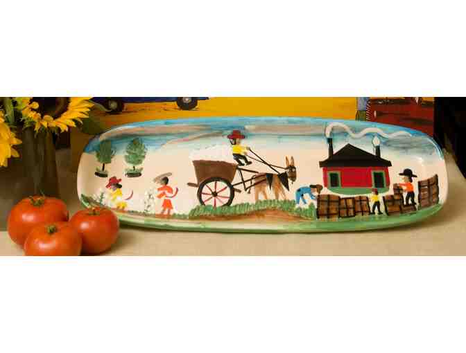 Clementine Hunter, Cotton Mural Ceramic