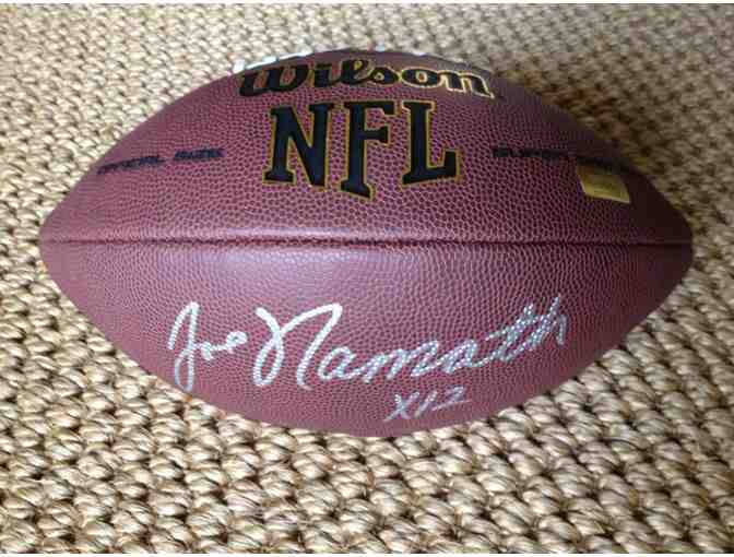 Autographed football by Joe Namath