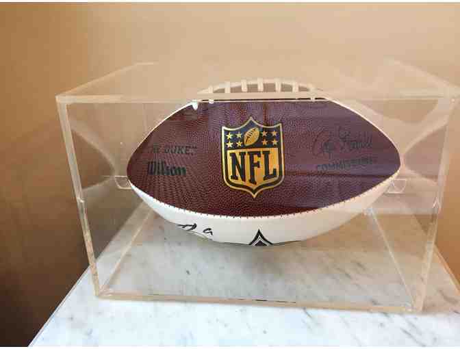 Drew Brees #9 Autographed NFL Wilson Football in Case
