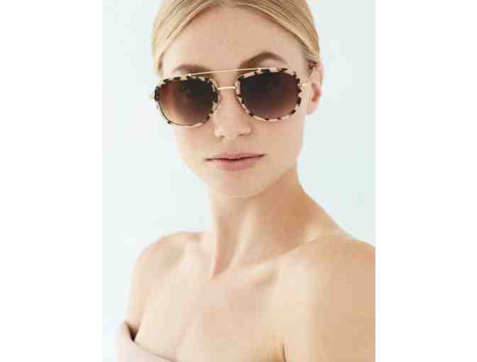 Krewe Optic Eyewear Sunglasses - Breton Blonde Tortoise Polarized 24K - Photo 2