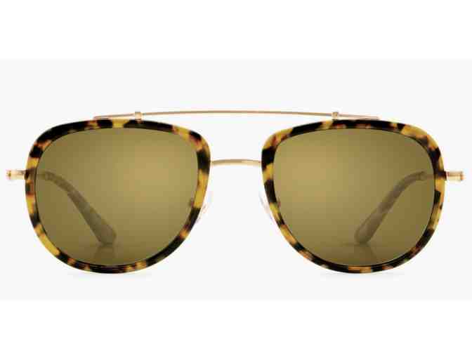 Krewe Optic Eyewear Sunglasses - Breton Blonde Tortoise Polarized 24K - Photo 4