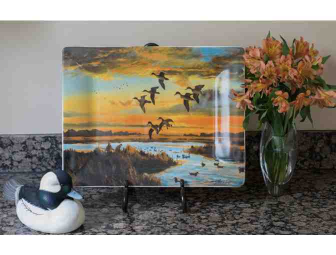 Gitter Gallery - 'Evening Skies' Platter - The Brett Smith Sporting Art Collection