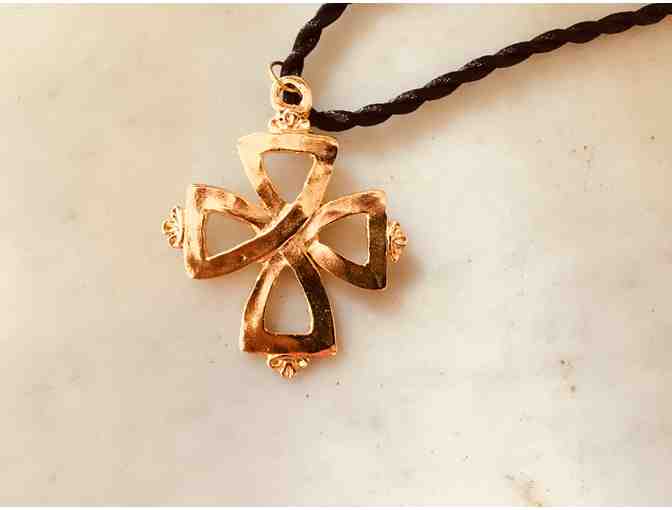 Gold Celtic Cross Necklace - India Stewart