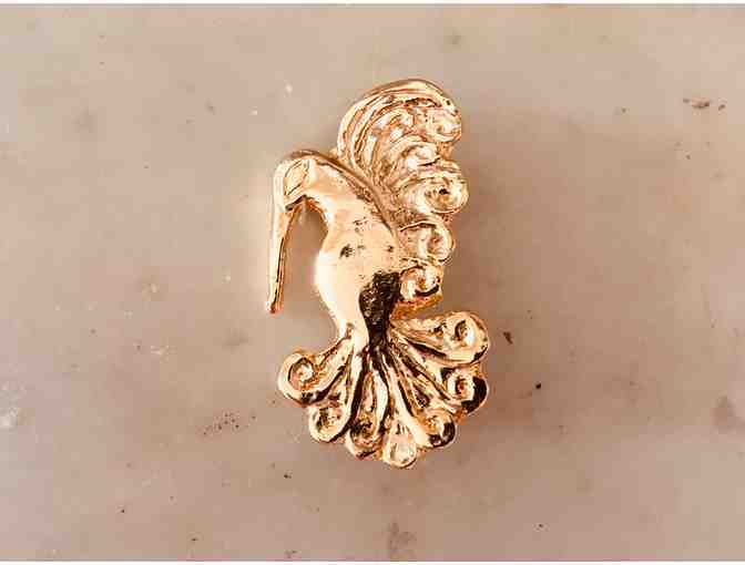 Gold Hummingbird Pin - India Stewart