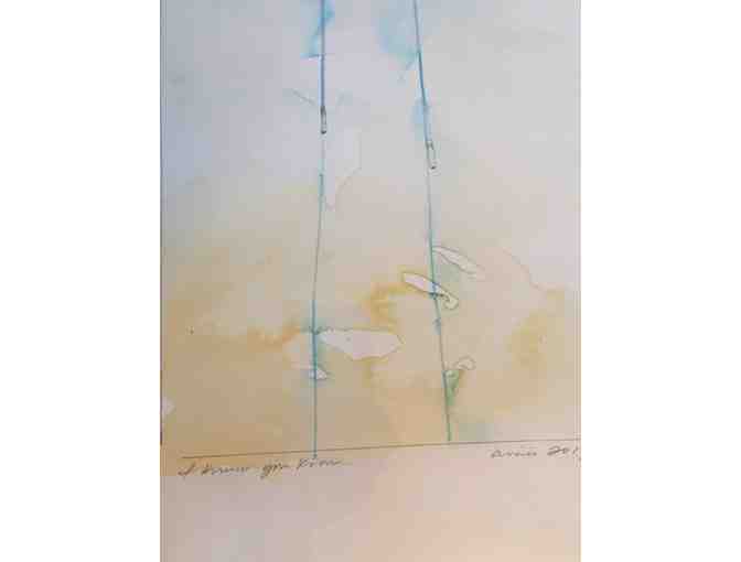 Art Piece - Aimee Siegel Watercolor "I Know You Know" - Photo 3