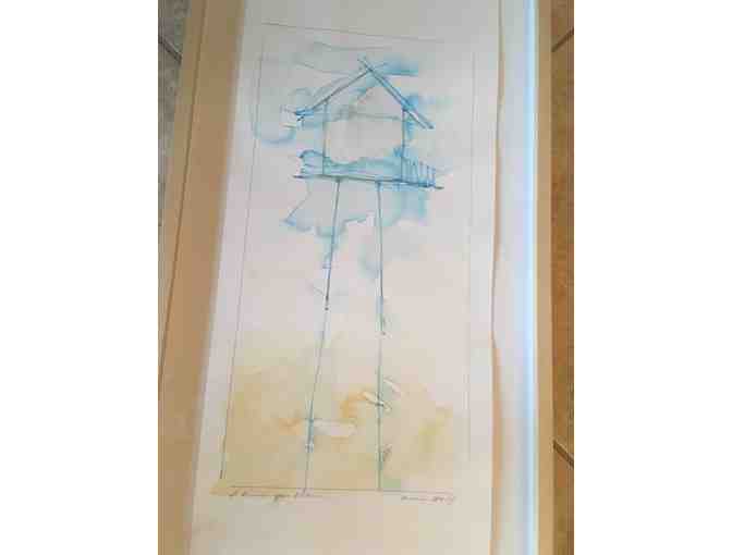 Art Piece - Aimee Siegel Watercolor "I Know You Know" - Photo 2