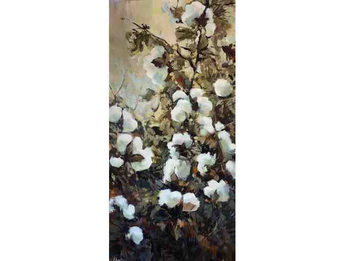 Art Piece - Acrylic Painting by Anya Lincoln-Dunn - 'Louisiana Cotton'