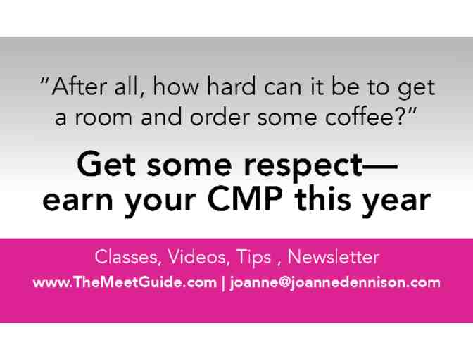Joanne Dennison's CMP Intensive Prep Course Registration
