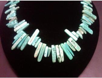 Hand Shredded Turquoise necklace